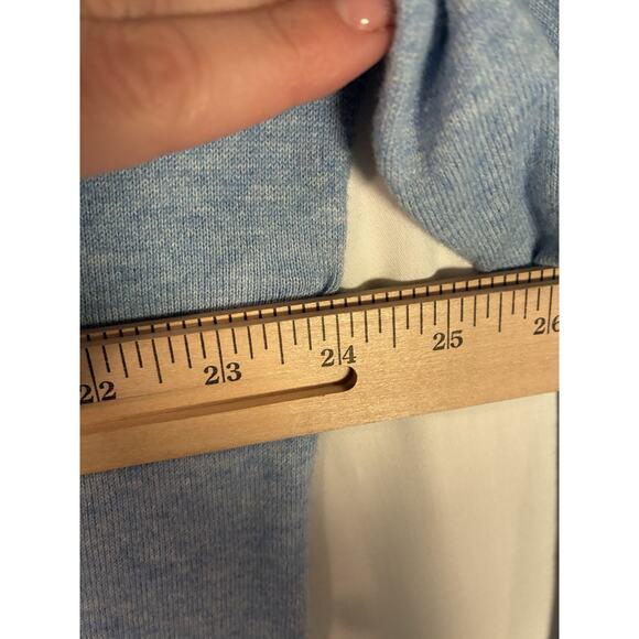 Men’s Polo Ralph Lauren Crew Neck Sweater Blue Cotton Cashmere Silk XL Classic - Picture 5 of 6